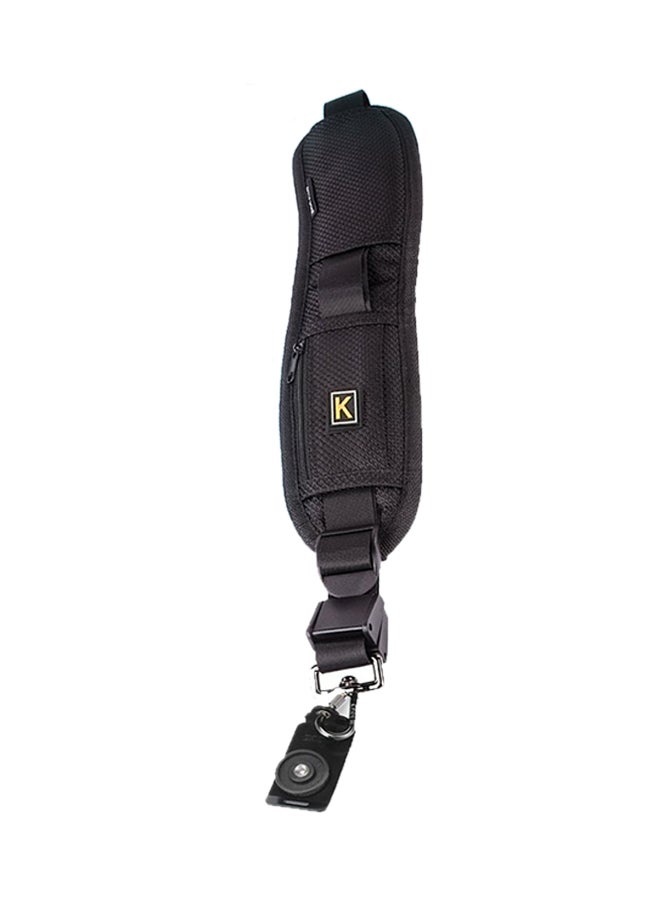 NIBEMINENT Shockproof Camera Single Shoulder Belt Strap Black 