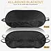 NICEMOVIC 10 Pcs Blindfold Sleep Eye Masks for Party Games Adults Couples Travel Individually Wrapped Eye Covers with Nose Pad and Elastic Strap Sleeping Mask for Kids Men Women Black - Image 4