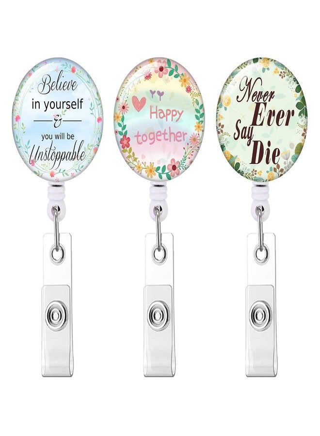 Anffilona Retractable ID Badge Holder Nurse Badge Reels with Clip Name Card Holders for Office Worker Doctor Nurse (Multicoloured-C) - Image 1