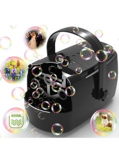 Bubble Machine Durable Automatic Bubble Blower 10000+ Bubbles Per Minute Bubbles For Kids Toddlers Bubble Maker Operated By Plugin Or Batteries Bubble Toys For Indoor Outdoor Birthday Party