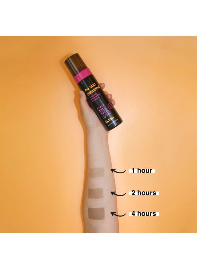 b tan ب.تان موس التسمير الذاتي الداكن | لا حاجة للشمس - 1 ساعة برونز سريع، بدون رائحة تان مزيف، أفضل تان غير شمسي ملون، للوجه والجسم، توهج أسترالي، ترطيب فائق، فيتامين سي، 200 مل - Image 5