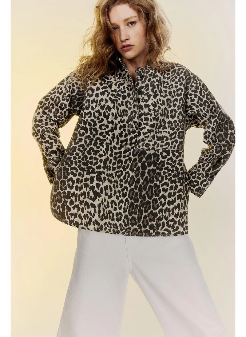 H&M Popover twill blouse