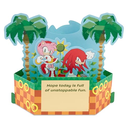 Hallmark Paper Wonder Sonic the Hedgehog Pop Up Card Let the Good Times Roll for Birthdays Graduation Congratulations - Image 3