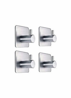 KASTWAVE Adhesive Hooks Heavy Duty Wall Hooks Waterproof Stainless Steel Hooks  - Image 1