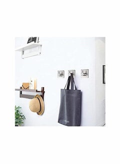 KASTWAVE Adhesive Hooks Heavy Duty Wall Hooks Waterproof Stainless Steel Hooks  - Image 3