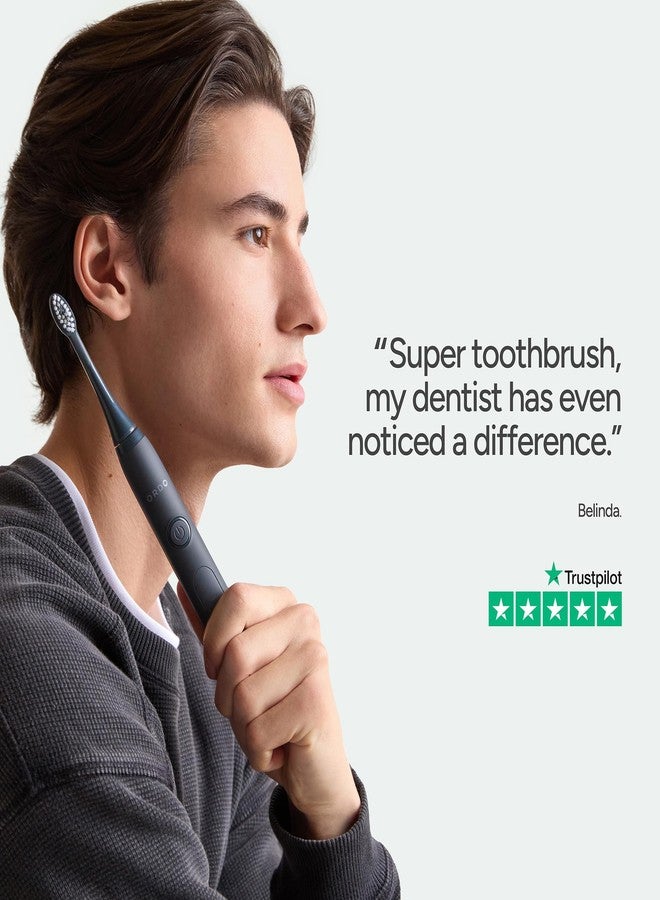 ORDO Replacement Sonic Toothbrush Heads with Pulse Technology for Teeth Cleaning, Plaque Removal, Silicone Polishing, Deep Clean Bristles, Adults, Pack of 4, White Silver - Image 5