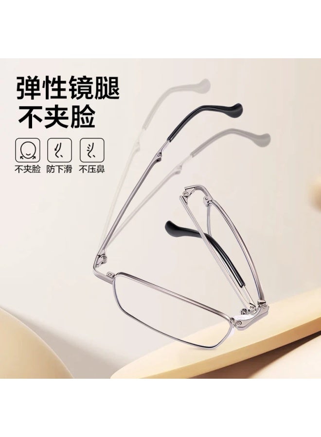 Pulais Uni Imported High Definition Anti-blue Light Folding Portable Reading Gl 10001 Gold 150 Degrees - Image 3