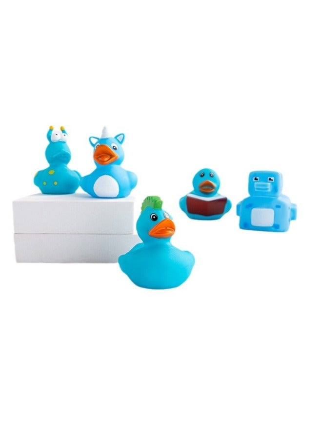 Direct Color Vinyl Playing Duck Color Combination Jeep Little Duck Pinch Called Children Playing Water Toy - Image 5