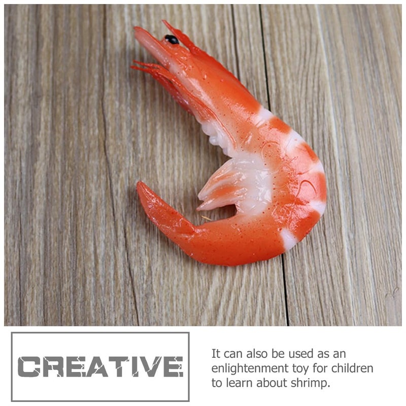 Simulated Red Shrimp Models 9Pcs Home Display Decoration Photography Props - Image 4
