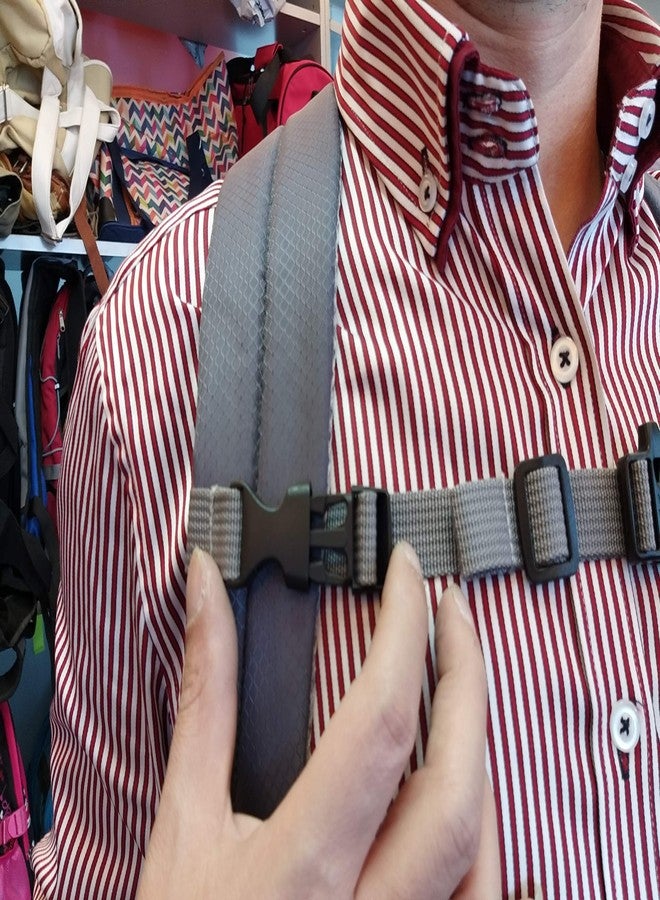 Amlrt Backpack Chest Strap- Nylon - Adjustable Universal (Grey) - Image 2