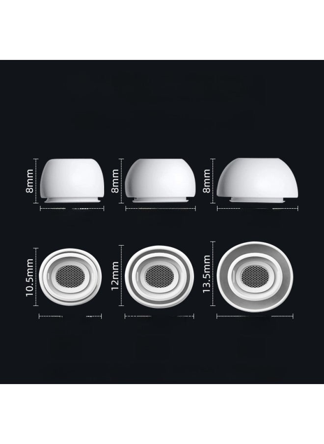 Generic Silicone Ear Caps For AirpodsPro2 Apple 3rd Gen Bluetooth Earphone Plugs Pressure Relief Hole Integrated Molding Earplugs-Specifications:Large L ]  - Image 5