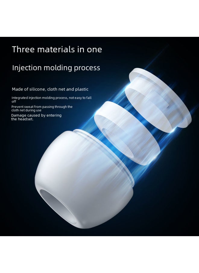 Generic Silicone Ear Caps For AirpodsPro2 Apple 3rd Gen Bluetooth Earphone Plugs Pressure Relief Hole Integrated Molding Earplugs-Specifications:Large L ]  - Image 3