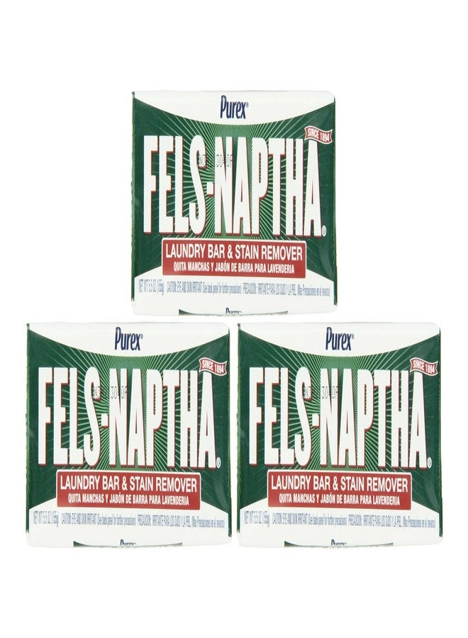 Fels Naptha Laundry Bar and Stain Remover, 5.5 Ounce - Pack of 3 - Image 1