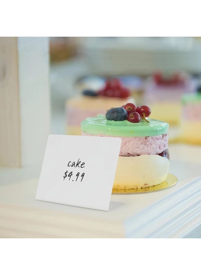 6pcs Mini Whiteboard Signs Dry Erase Plastic Message Boards White Style - Image 3