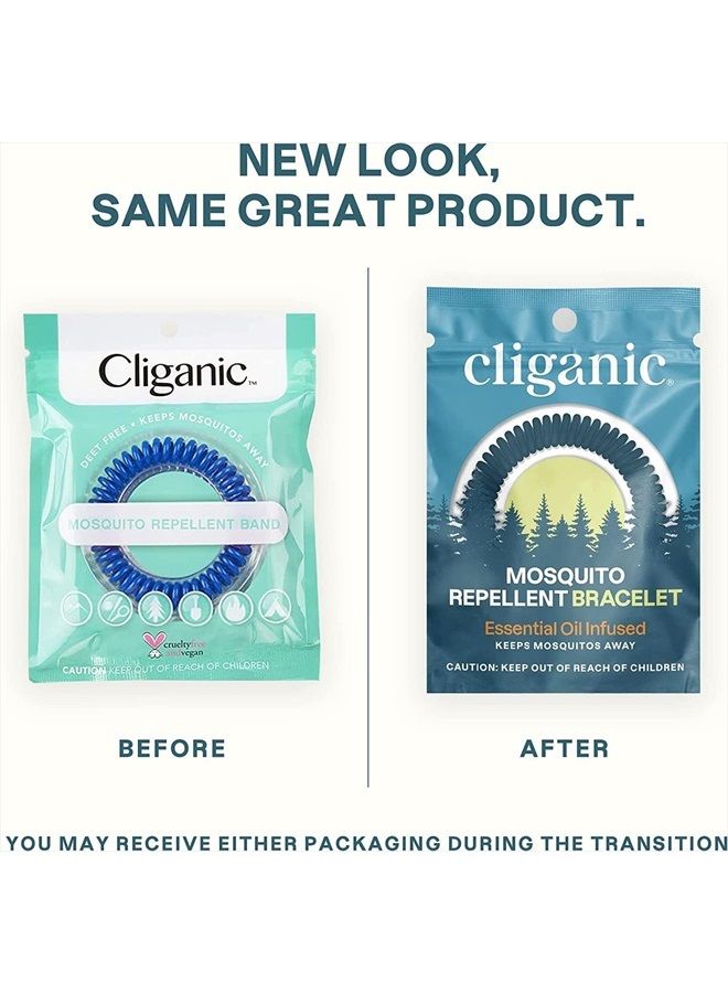 Cliganic 10 Pack Mosquito Repellent Bracelets, DEET-Free Bands, Individually Wrapped (Packaging May Vary)  - Image 2