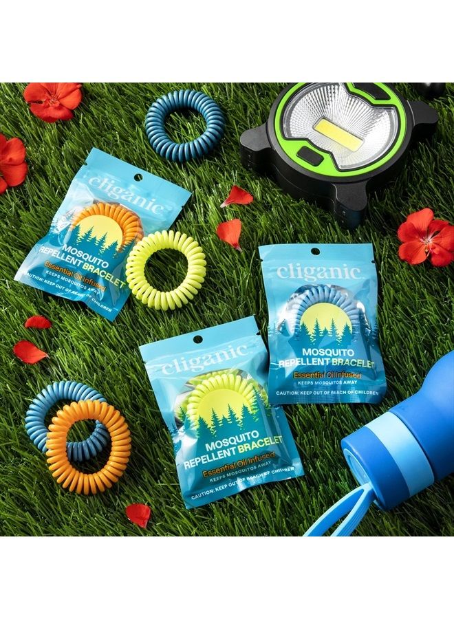 Cliganic 10 Pack Mosquito Repellent Bracelets, DEET-Free Bands, Individually Wrapped (Packaging May Vary)  - Image 3