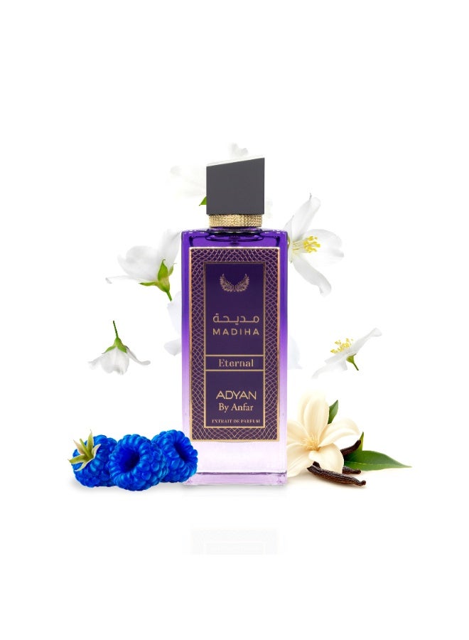 Adyan Madiha Eternal 100ml EDP – Eau de Parfum for Men & Women | Long Lasting Oriental & Floral Perfume | Luxury Arabian Fragrance - Image 1