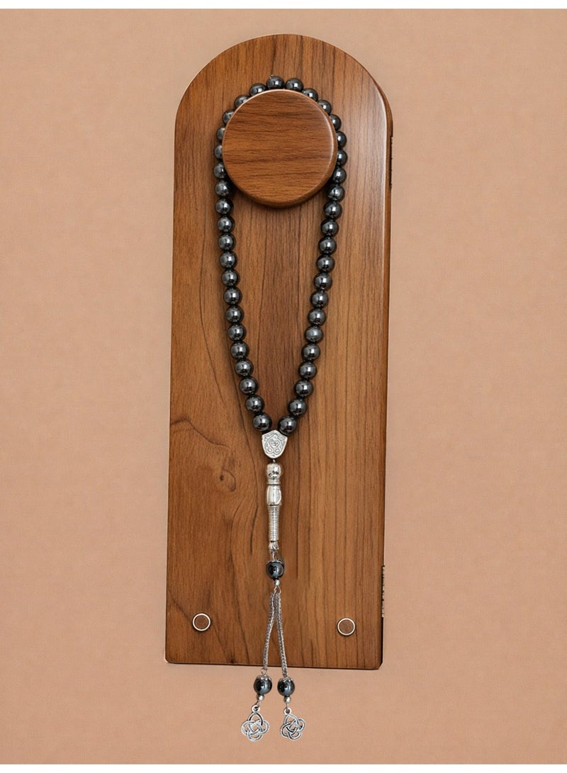 general 33 Vintage Black Gallstones Prayer Beads/Tasbih/10MM - Image 1