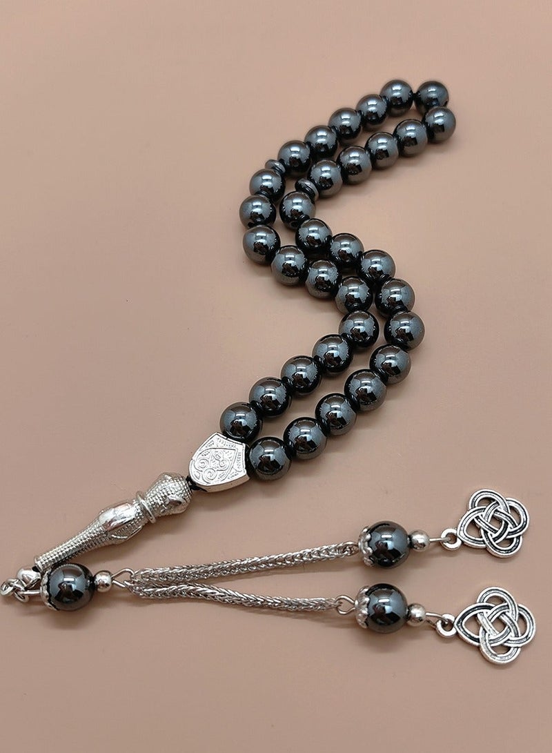 general 33 Vintage Black Gallstones Prayer Beads/Tasbih/10MM - Image 2