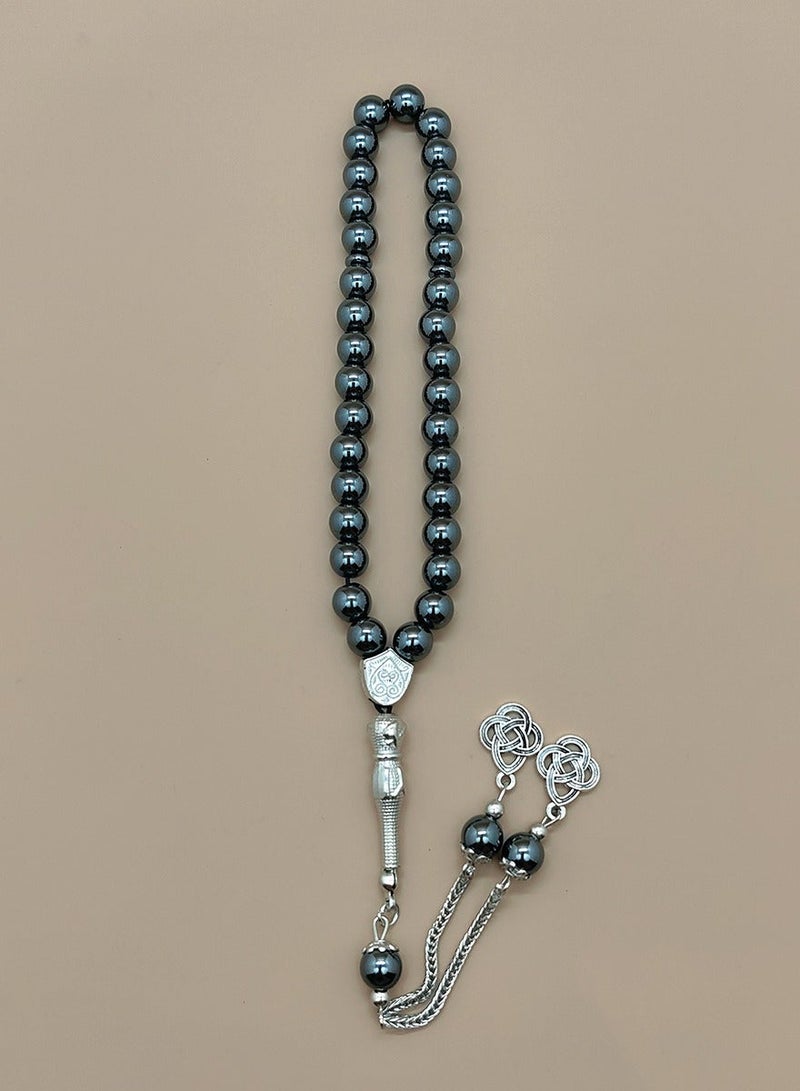 general 33 Vintage Black Gallstones Prayer Beads/Tasbih/10MM - Image 3