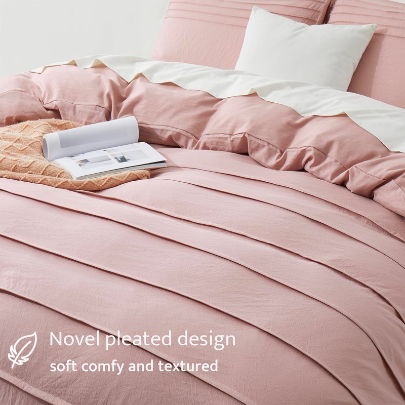 Oli Anderson Misty Rose Davet Cover Size - Cover Cover Cover 3pcs 3pcs freed freed fed leguder with zipper inlow (Misty Rose 104 "x90") - Image 3