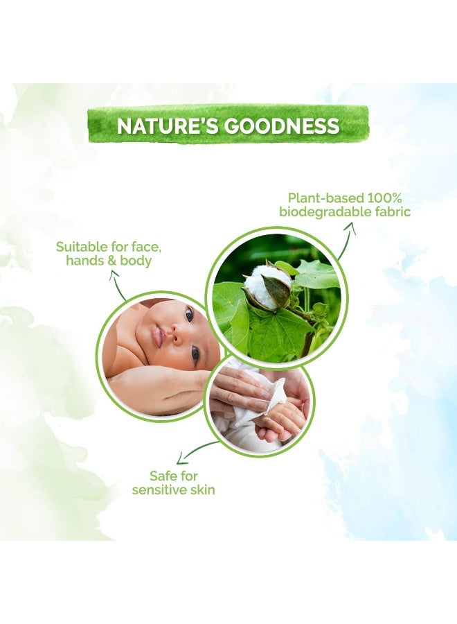 Mamaearth Baby 99% Pure Water Gentle Towel Wipes-72pcs|Made Safe Approved|4-In-1 Benefits-Cleanses,Moisturizes, Soothes & Hydrates Skin|Extra Thick|Extra Soft|Fragrance-Free|Parabens-Free|Alcohol-Free - Image 3