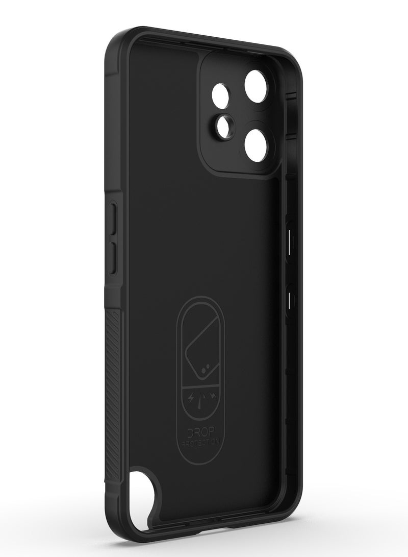 SanHu for Nothing CMF Phone 2 Pro / cmf by NOTHING Phone 2 Pro Case Cover, Heavy Duty 4D Striped Pattern Sensory Soft Silicone Full Portection Shockproof Phone Case for Nothing CMF Phone 2 Pro / cmf by NOTHING Phone 2 Pro, Black - Image 5