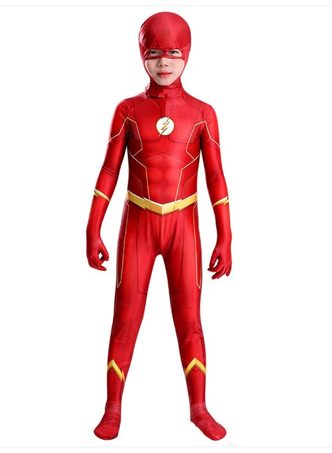 DC Flash Children's Cosplay One-Piece Costume - Image 1