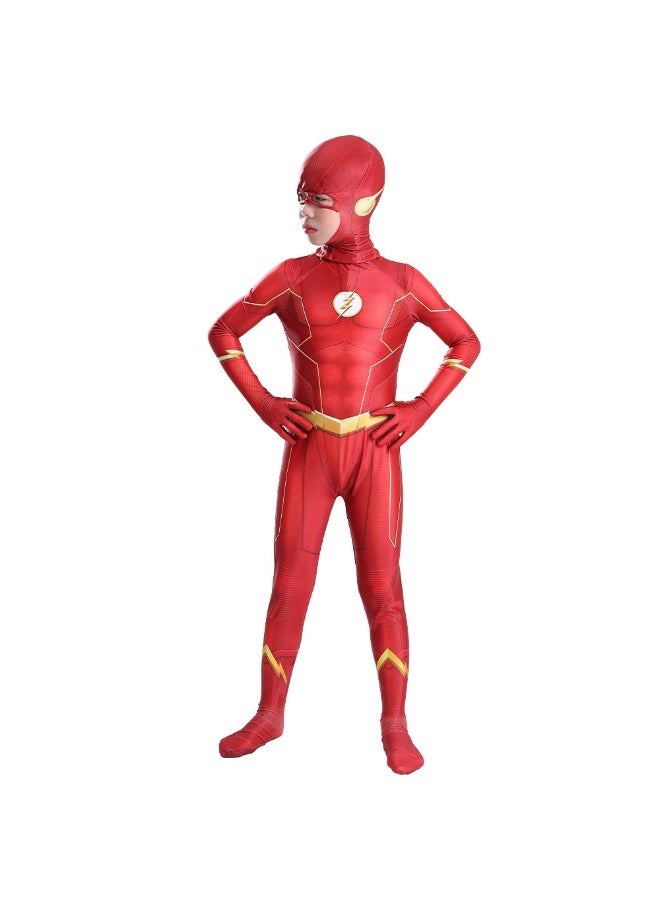 DC Flash Children's Cosplay One-Piece Costume - Image 2
