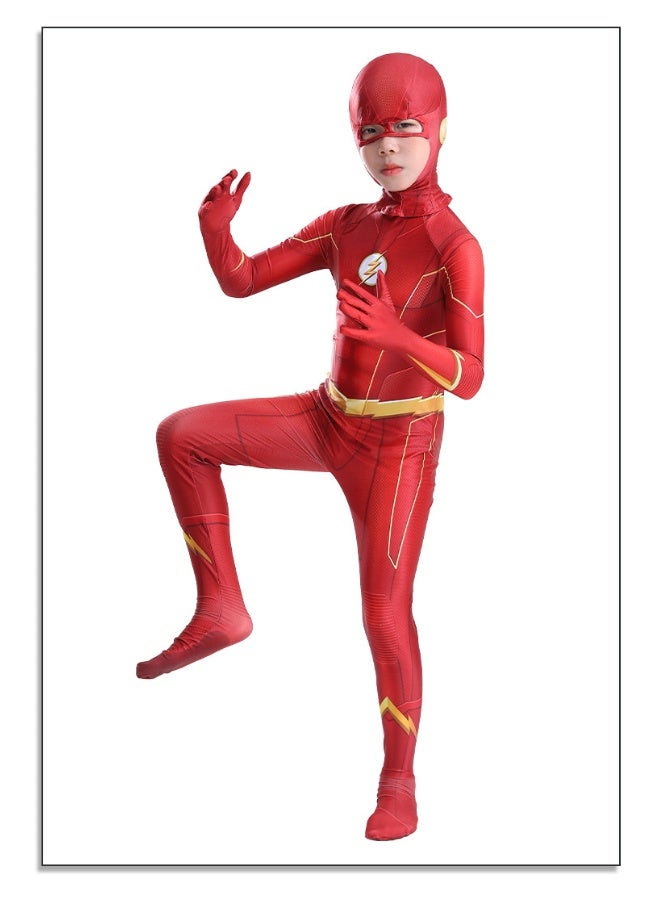 DC Flash Children's Cosplay One-Piece Costume - Image 5