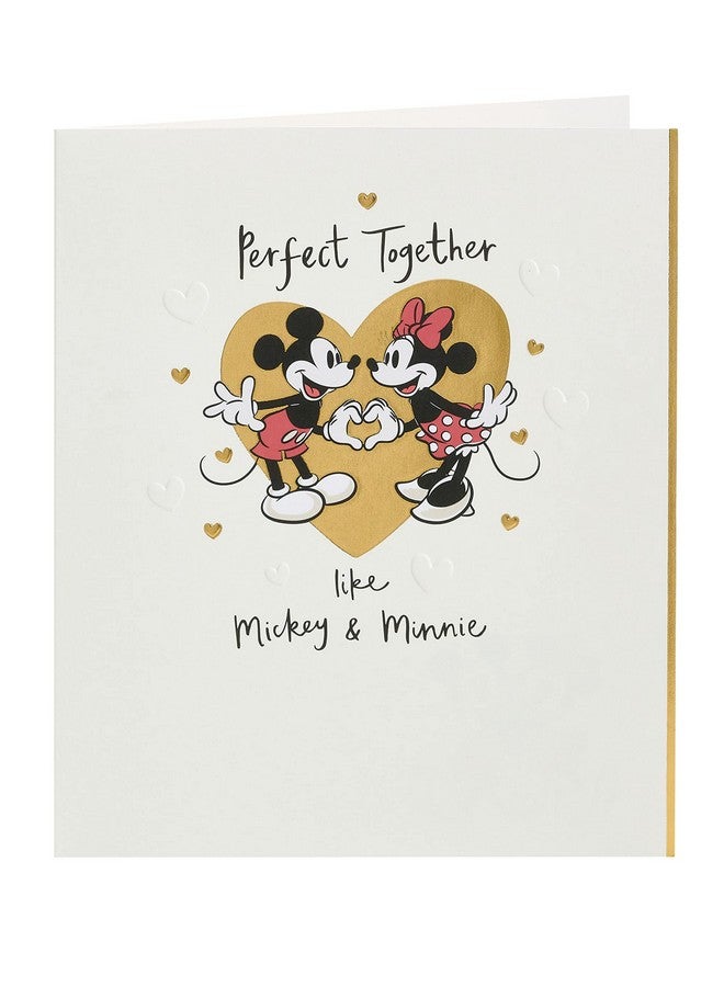 UK Greetings Disney Anniversary Card For Him/Her/Friend With Envelope - Mickey & Minnie Mouse Design - Image 5