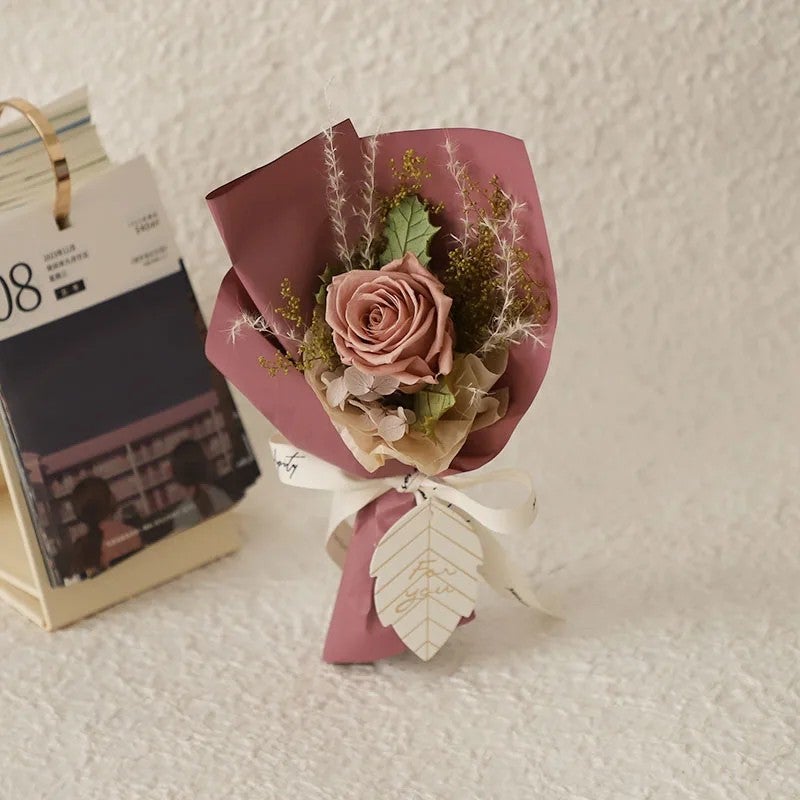 Bluejw Dried Flower Bouquet - Preserved Rose Gift Box for Valentine's Day, Mother's Day - Includes Dried Plants - Image 2