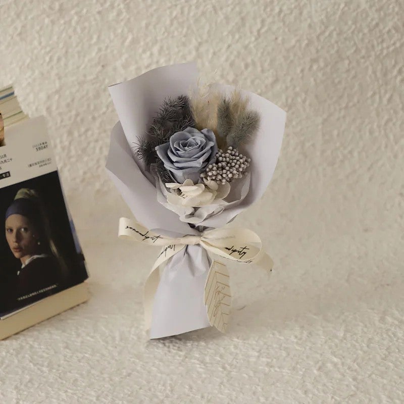 Bluejw Dried Flower Bouquet - Preserved Rose Gift Box for Valentine's Day, Mother's Day - Includes Dried Plants - Image 3