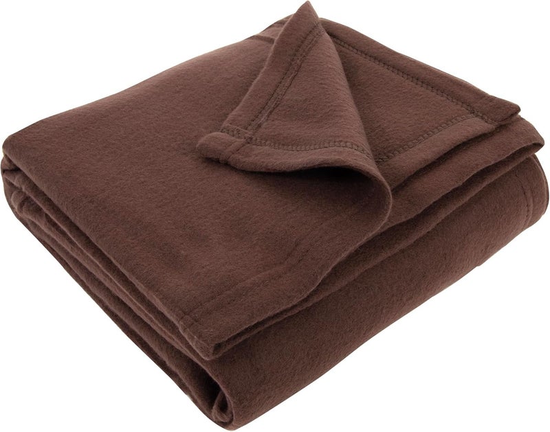 Trailmaker 50x60 Throw Blankets, Ultra Soft Hypoallergenic Fleece Fall Throw Blanket for Livingroom, Couch, Chair, Bed, Brown - Image 3