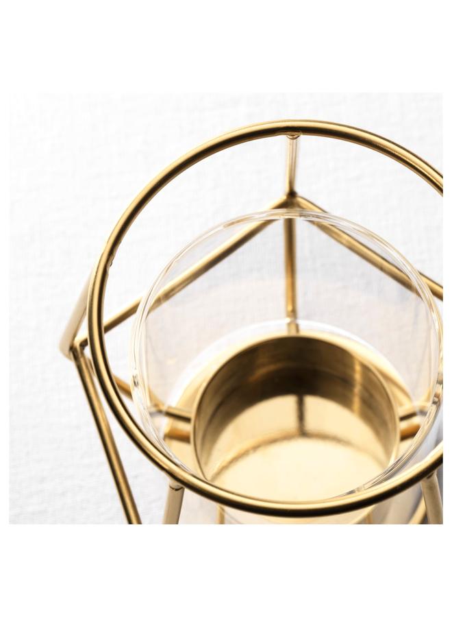 Zaboon Tealight holder, gold-colour, 10 cm - Image 3