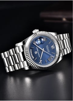PAGANI DESIGN Men's Watches 36mm Automatic Deep Blue Stainless Steel Mechanical Business Sports Luxury Wrist Watch for Men PD-1752  - Image 3
