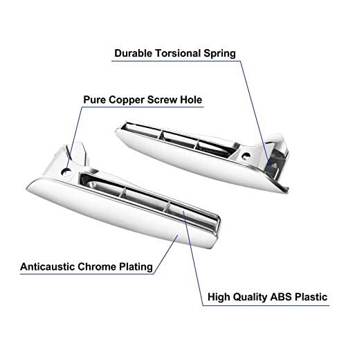 BINWUHI Chrome Interior Pair Driver Passenger Side Door Handles Compatible with 2007-2014 Chevy Silverado Tahoe Avalanche Cadillac Escalade GMC Yukon Pickup Truck Replace 81195, 15935954 - Image 4
