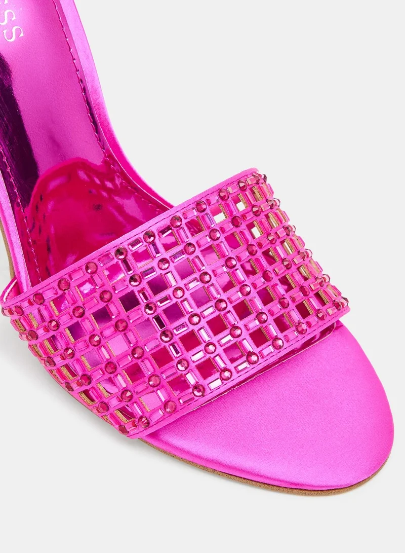 GUESS Mably Studded Heel Sandals