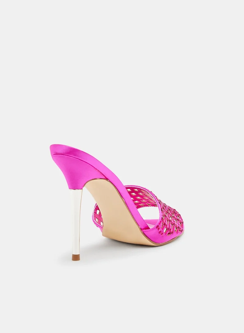 GUESS Mably Studded Heel Sandals