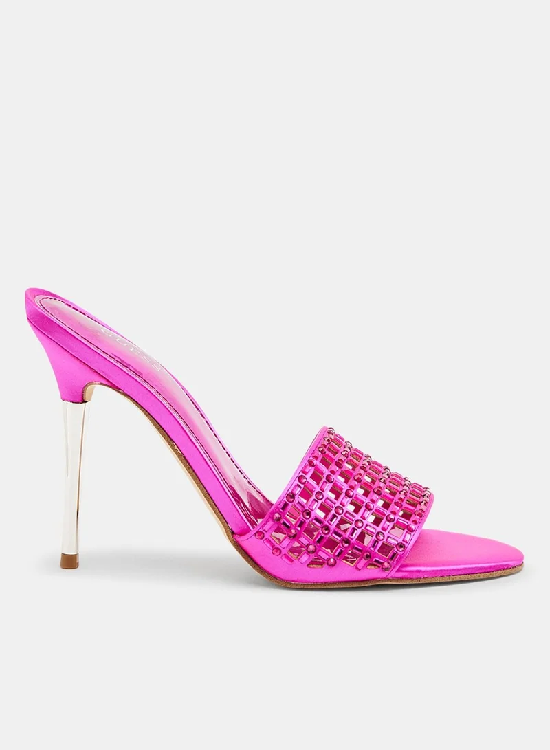 GUESS Mably Studded Heel Sandals