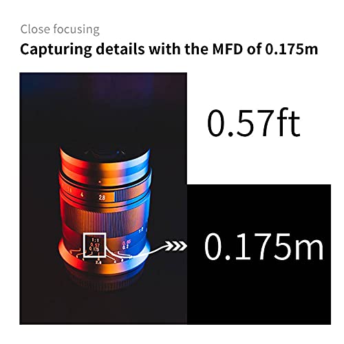 7artisans 60mm F2.8 Mark II Macro Manual Focus Camera Lens APS-C Mirrorless Camera Lens for Fujifilm Fuji Cameras Like X-A1 X-A2 X-at X-M1 XM2 X-T1 X-T2 X-T10 X-Pro1 X-E1 X-E2 - Image 5