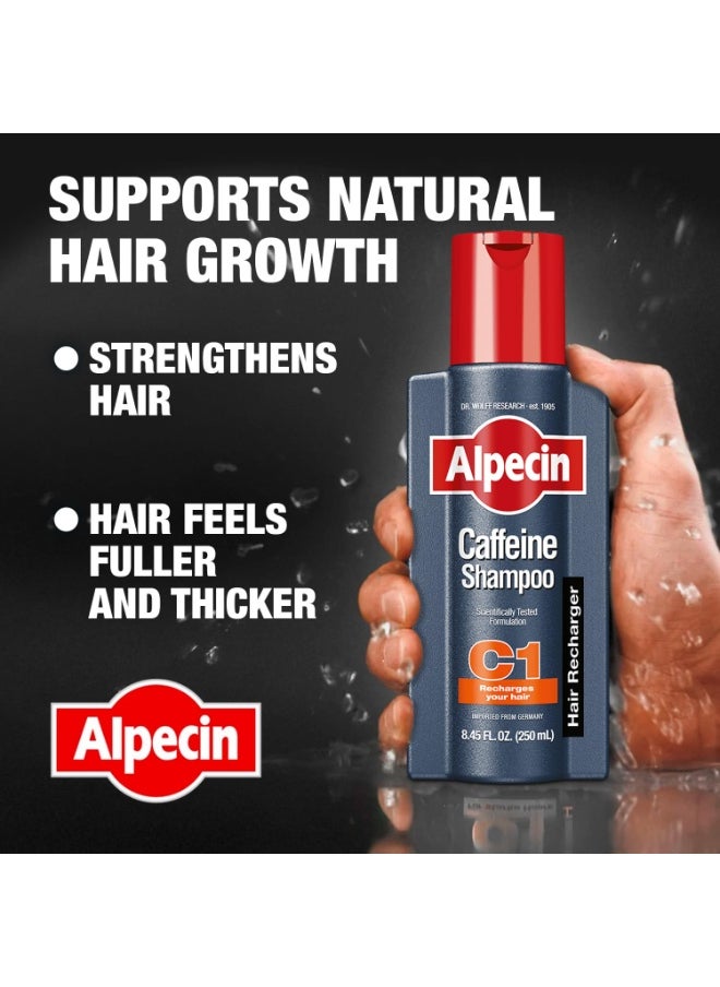 Alpecin Alpecin C1 Caffeine Shampoo 12.68 fl oz (Pack of 2) I Hair Performance Enhancer I Promotes Natural Hair Growth and Thickness I Energizes Scalp  - Image 4
