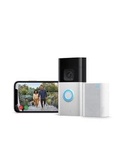 Ring Introducing Ring Battery Video Doorbell Plus + Ring Chime  Wireless Video Doorbell camera with 1536p HD Video, Head-To-Toe View, Colour Night Vision  - Image 1