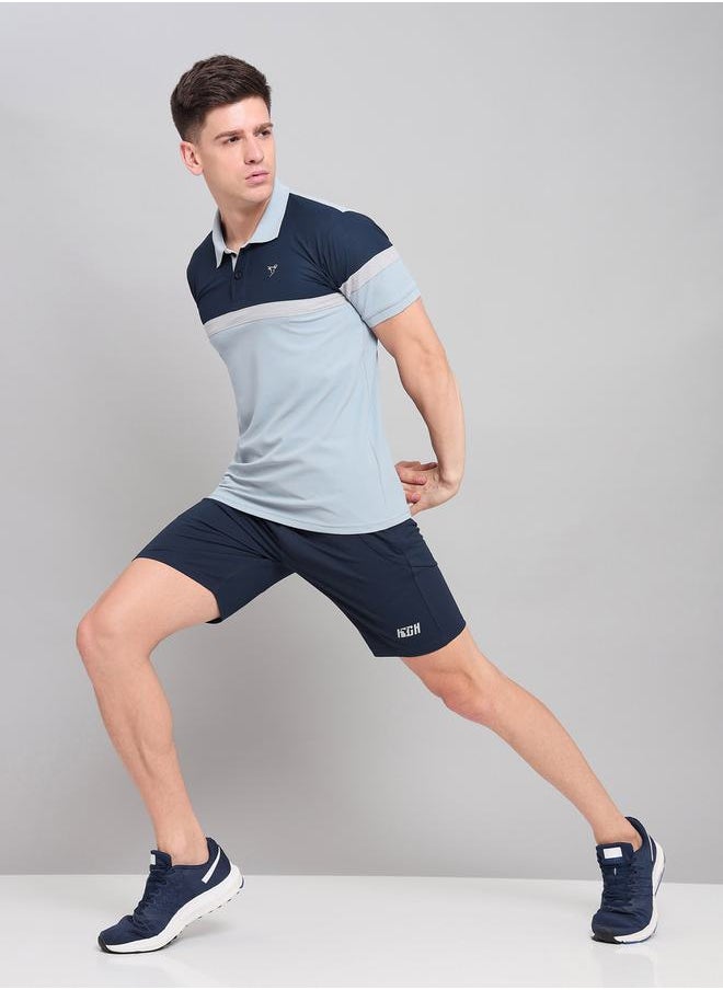 Technosport - Printed Shorts with Pockets by Styli - Image 1