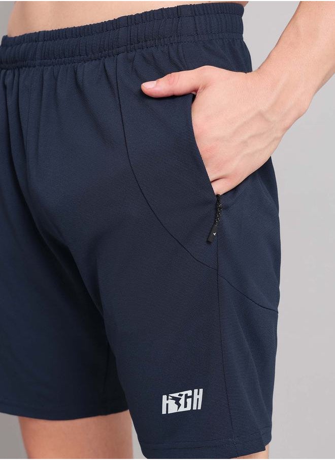 Technosport - Printed Shorts with Pockets by Styli - Image 1