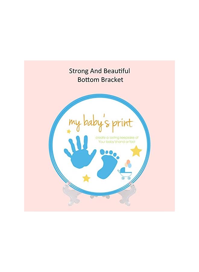 DMG TECH Baby Handprint Footprint Keepsake Kit, Baby Prints Photo Frame for Newborn, Baby Nursery Memory Art Kit Frames, Baby Shower Picture Frames fit for Baby Boy Girl (Blue) - Image 2