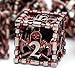 HNCCESG Hollow Grim Reaper Metal DND Dice Set7Piece Polyhedral RPG Dice 3D Hollow Skeleton Design Blood Red Numbers - Image 2