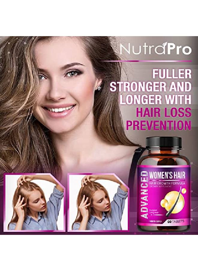 NutraPro Hair Growth Vitamins For Women Hair Vitamins For Hair Loss For Women .Regrow & Regrowth Hair Supplement With DHT BlockerBiotin & Saw Palmetto For Women.VolumizeThickerLonger Hair. - Image 3