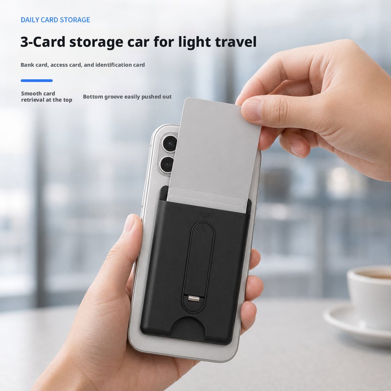 MagSafe Magnetic Card Holder 3-in-1 - Image 3