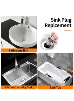 Bathroom Sink 38mm Drain Hole, Bathroom Sink Drain Stopper, Universal  Pop-Up Bounce Drain Plug Filter, Brass Sink Drain Strainer, Push Type  Bathtub